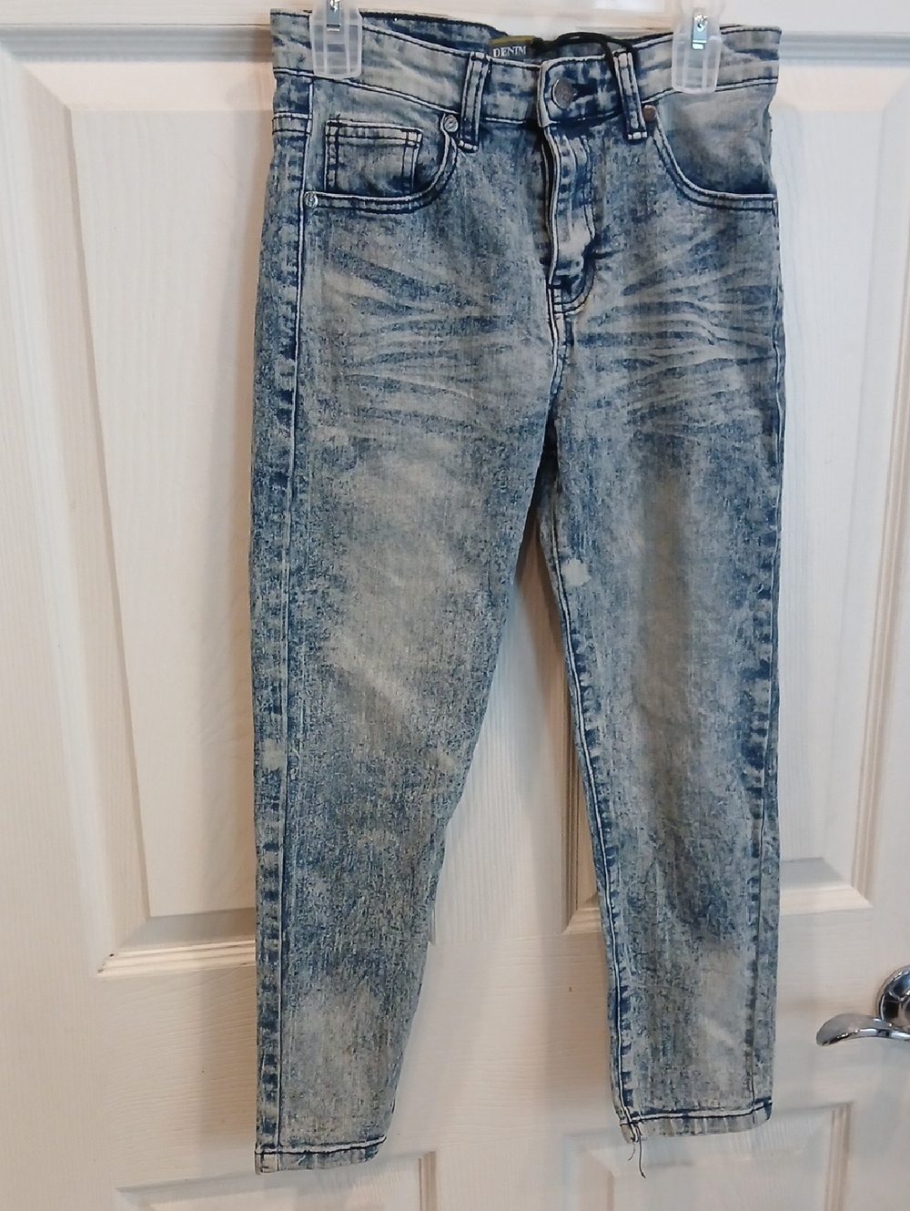 3/30 Kids Acid Wash Blue Jeans - Unbranded